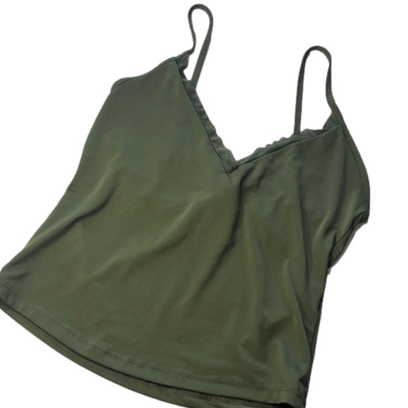 ZARA Olive a green Cropped Tank Size S - Picture 1 of 8